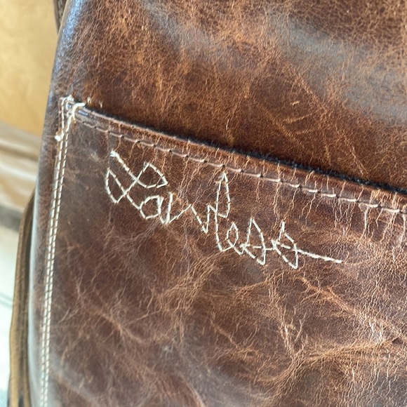 *SOLD* Moon Phase Leather Crossbody Bag - OOOIK!!! 🩵🌖 - Picture 8 of 8